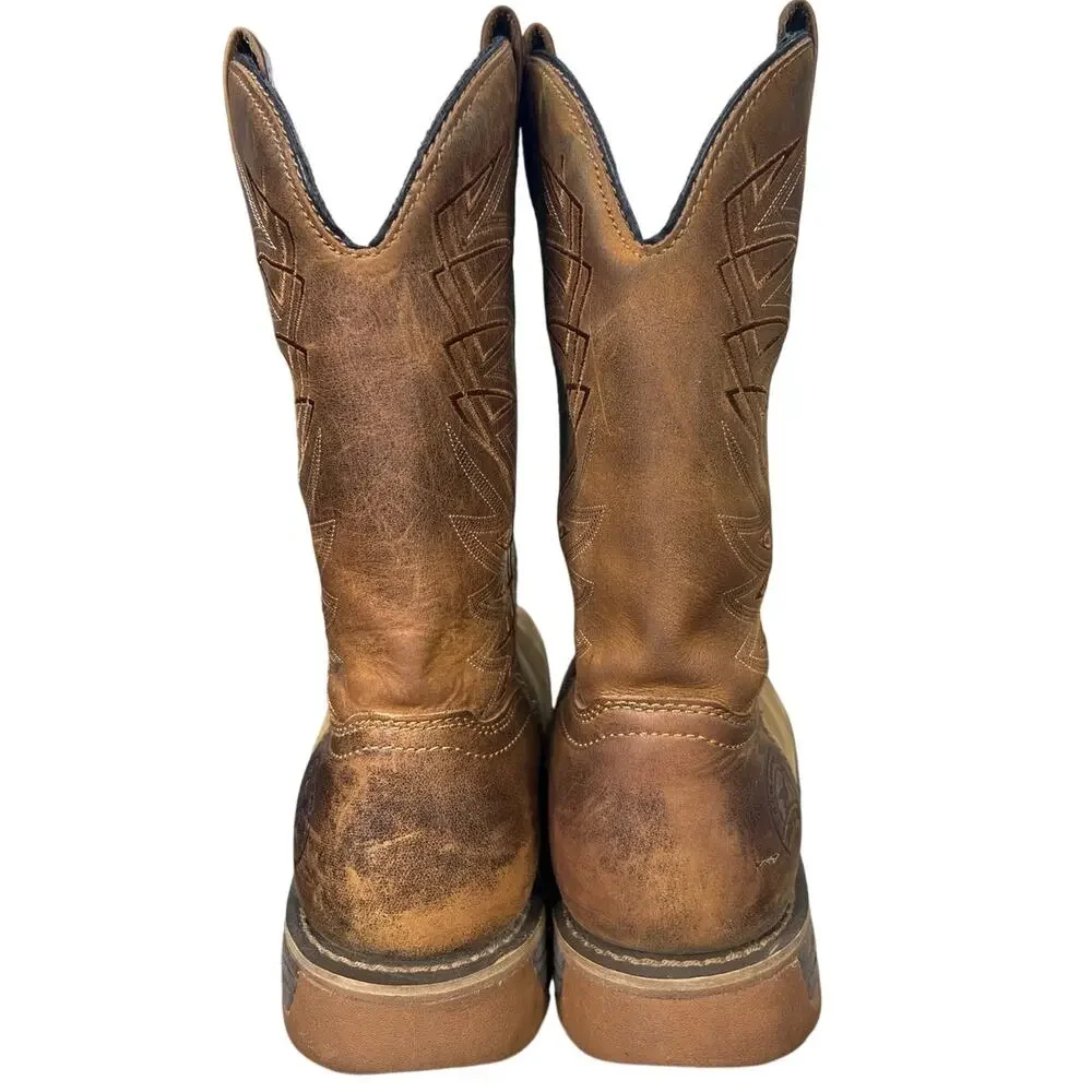 Irish Setter Red Wing Marshall Waterproof Brown Cowboy Work Boots Size 12 E2